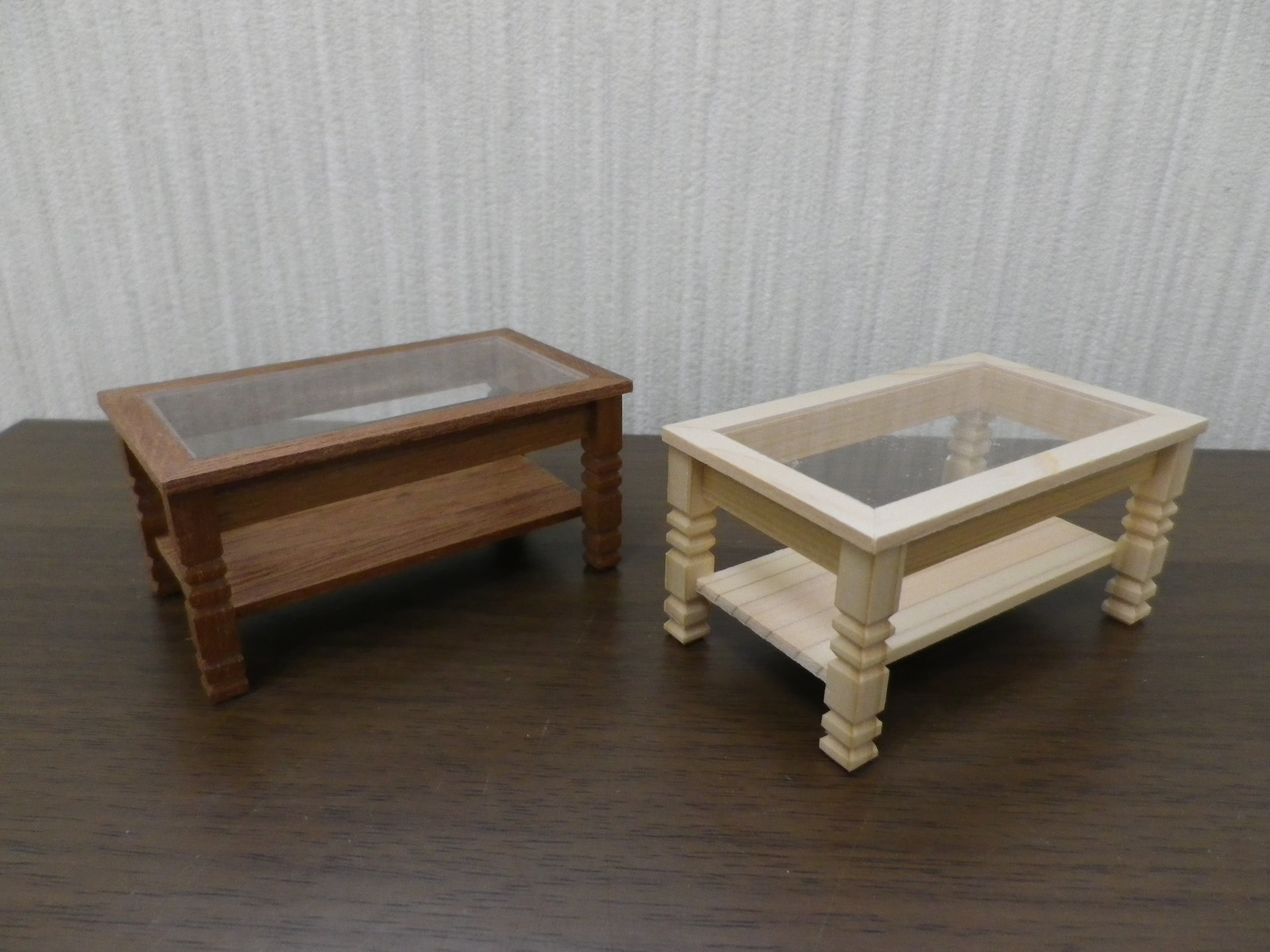 ローテーブルを作製 ミニチュア 雑貨 ふじ工房